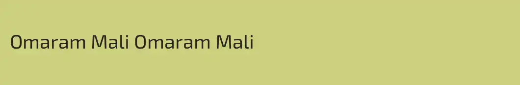 Omaram Mali Omaram Mali